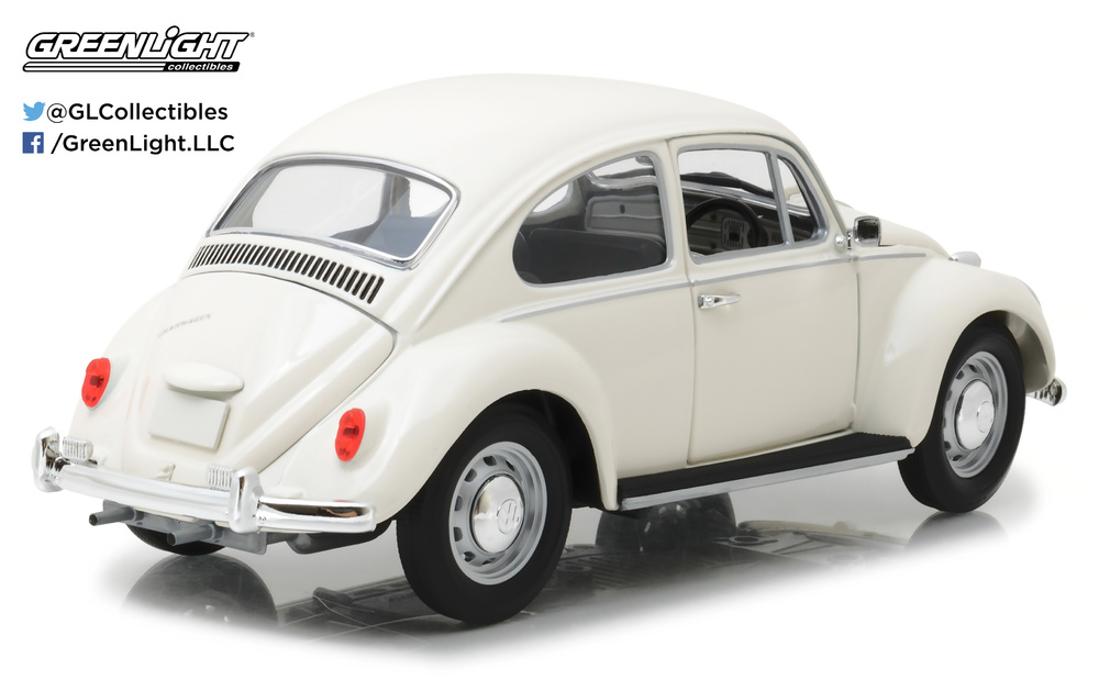 1:18 1967 Volkswagen Beetle Right-Hand Drive - Lotus White Greenlight 13510 