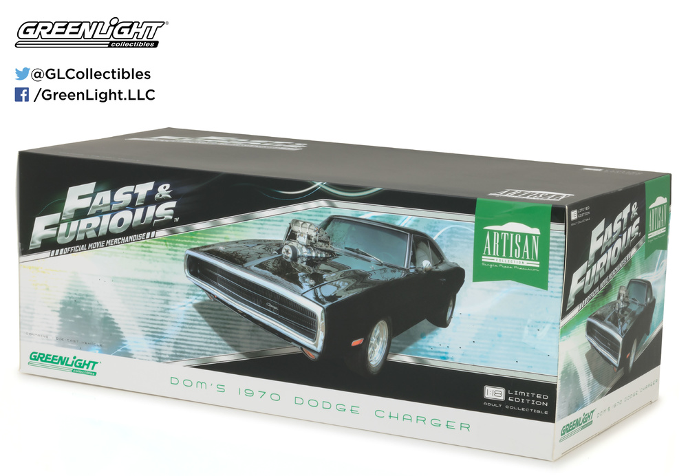 1:18 Artisan Collection - Fast & Furious - The Fast and the Furious (2001) - 1970 Dodge Charger 19027 