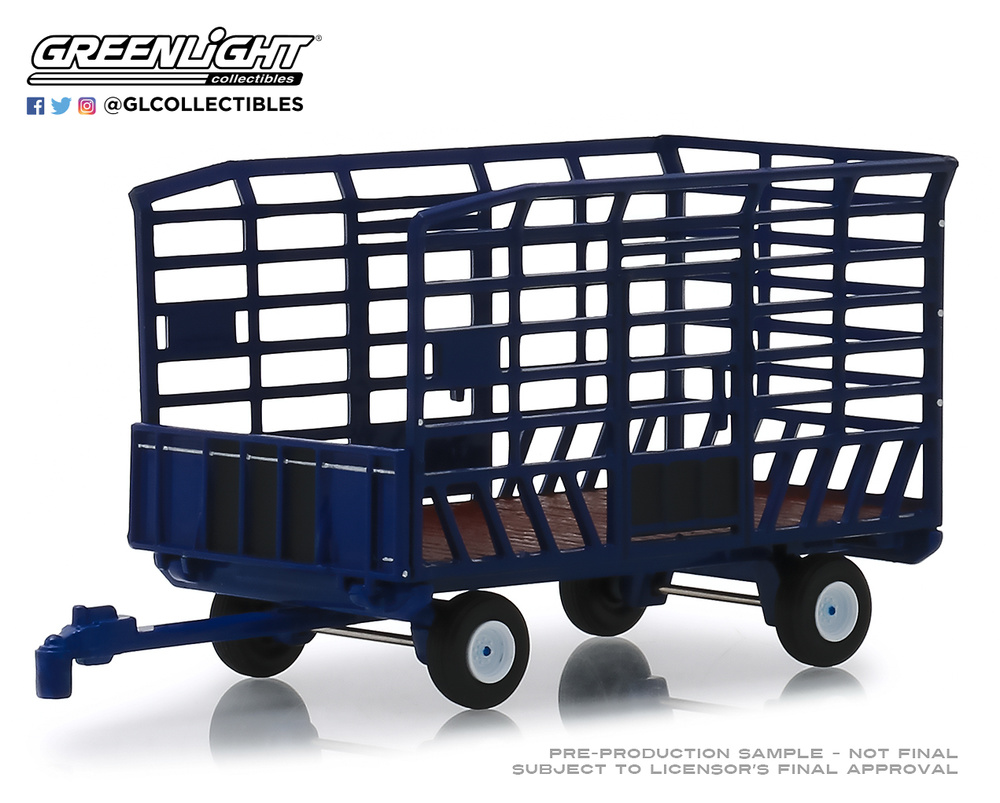 Bale Throw Wagon Greenlight 1:64 