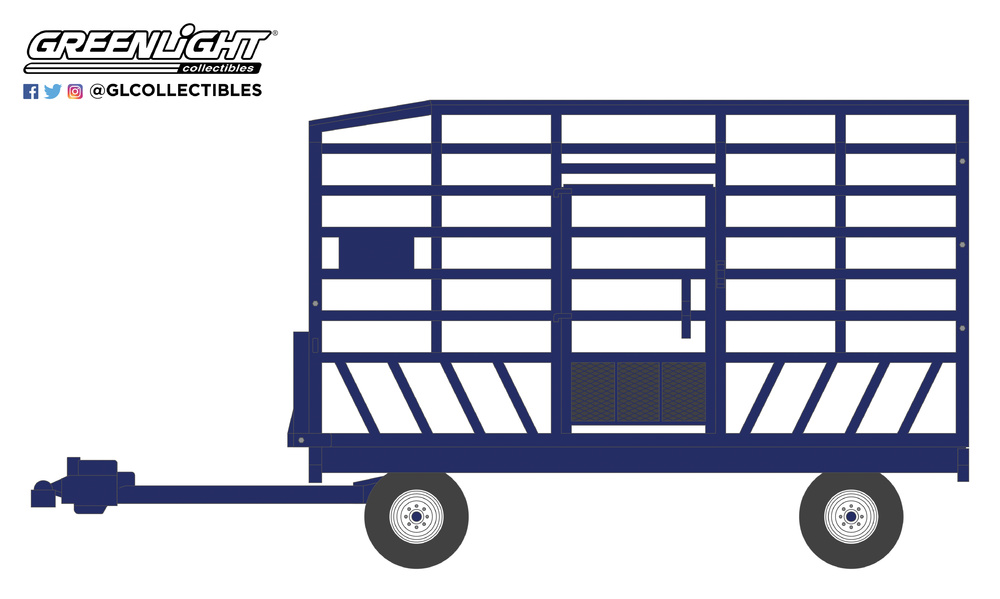 Bale Throw Wagon Greenlight 1:64 