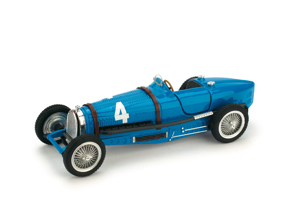 Bugatti Type 59 - GP. Belgium - No. 4 R. Dreyfus (1934) Blue Updated 2010 Brumm R041-UPD10 1/43 