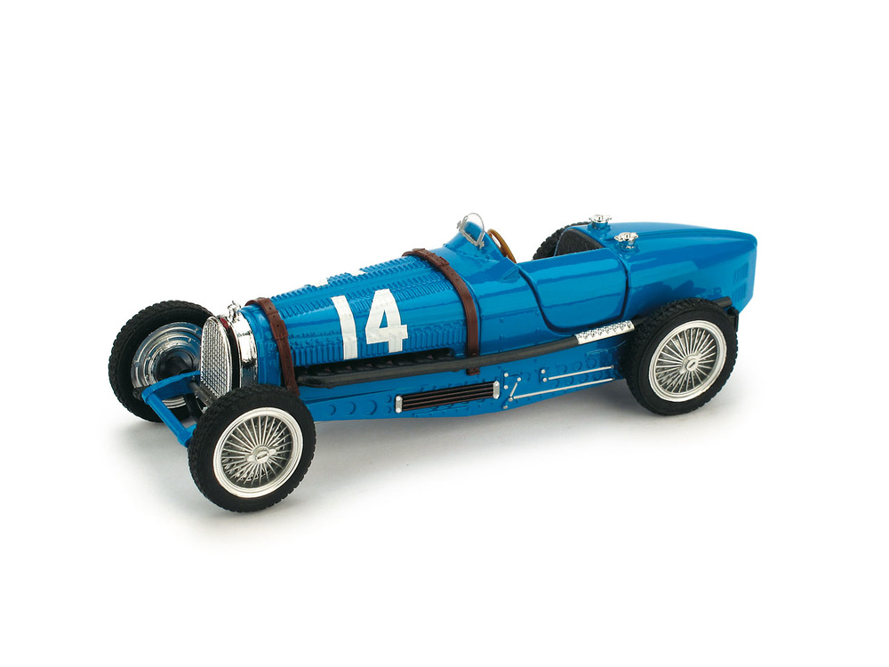 Bugatti Type 59 - GP. France - No. 14 Tazio Nuvolari (1934) updated 2010 Brumm R042-UPD10 1/43 