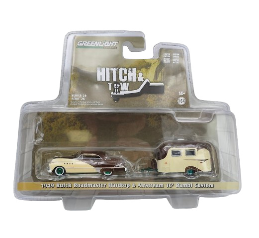 Buick Roadmaster Hardtop + Airstream 16’ (1949) Greenmachine 1:64 