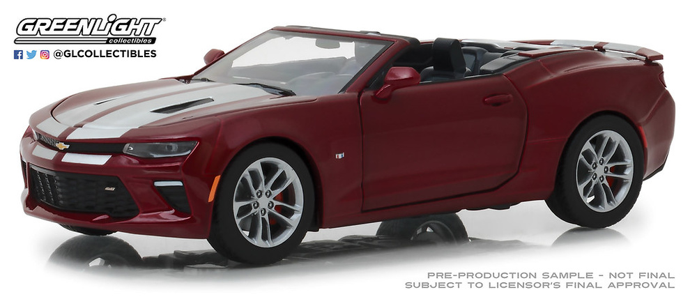 Chevrolet Camaro SS convertible rojo (2017) Greenlight 1:24 