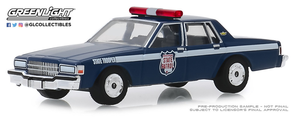 Chevrolet Caprice - Wisconsin State Patrol 80th Anniversary (1989) Greenlight 1:64 