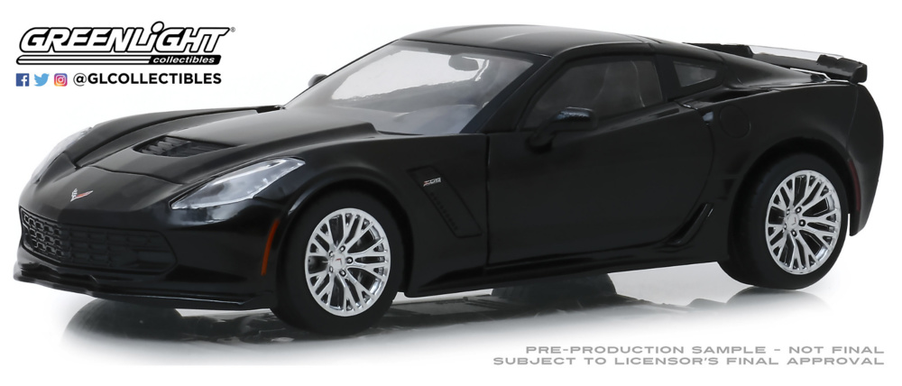 Chevrolet Corvette Z06 Coupé - Black (2019) Greenlight 1:24 