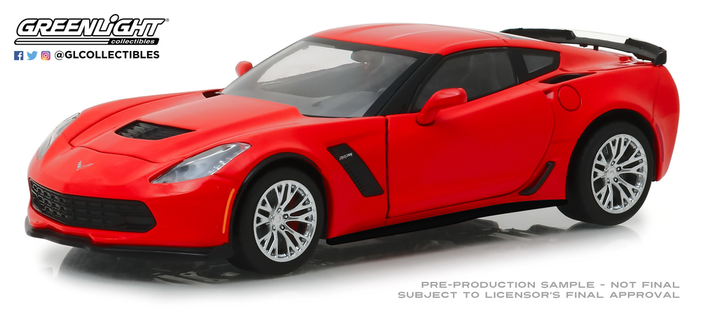 Chevrolet Corvette Z06 Coupe Red (2019) Greenlight 1:24 