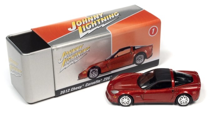 Chevrolet Corvette Z06 with Collector Tin Lightning JLCT009-05480scale 1/64 