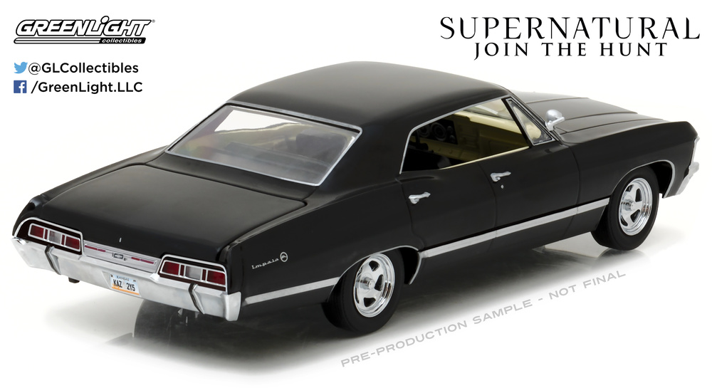 1967 Chevrolet Impala Sport Sedán - Supernatural Greenlight 1/24 86441 