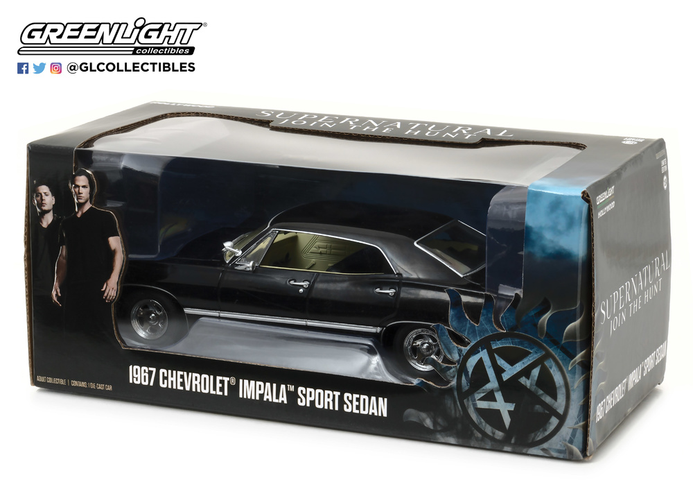 1967 Chevrolet Impala Sport Sedán - Supernatural Greenlight 1/24 86441 