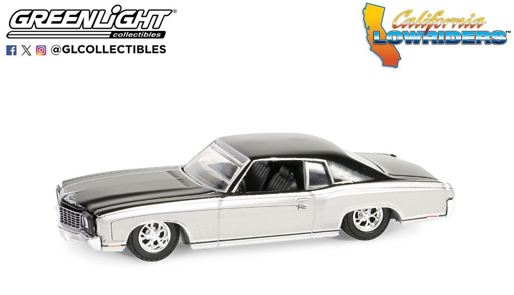 Chevrolet Monte Carlo – Silver and Black Lowriders Series 5 (1972) Greenlight 1:64 