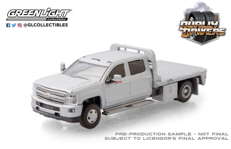 Chevrolet Silverado 3500 Dually Flat Bed (2015) Greenlight 1/64 