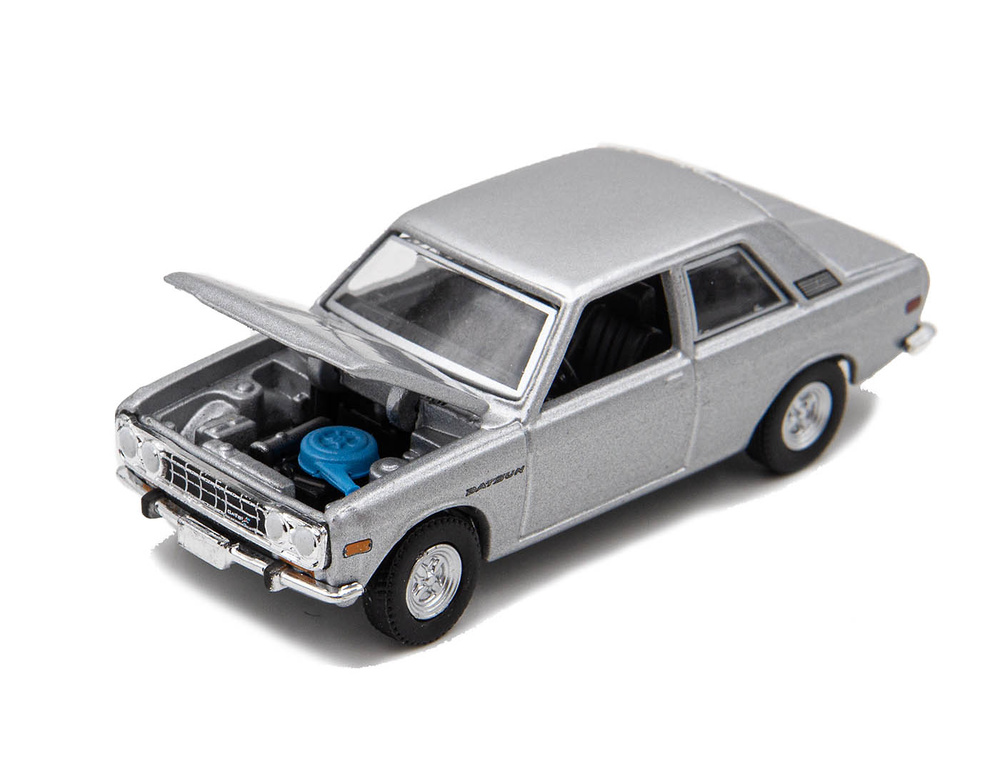 Datsun 510 - Serie Tokio Torque 2 (1970) Silver Greenlight 1:64 