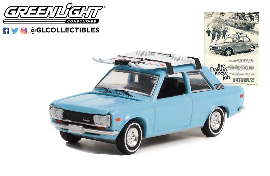 Datsun 510 with Ski Roof Rack 