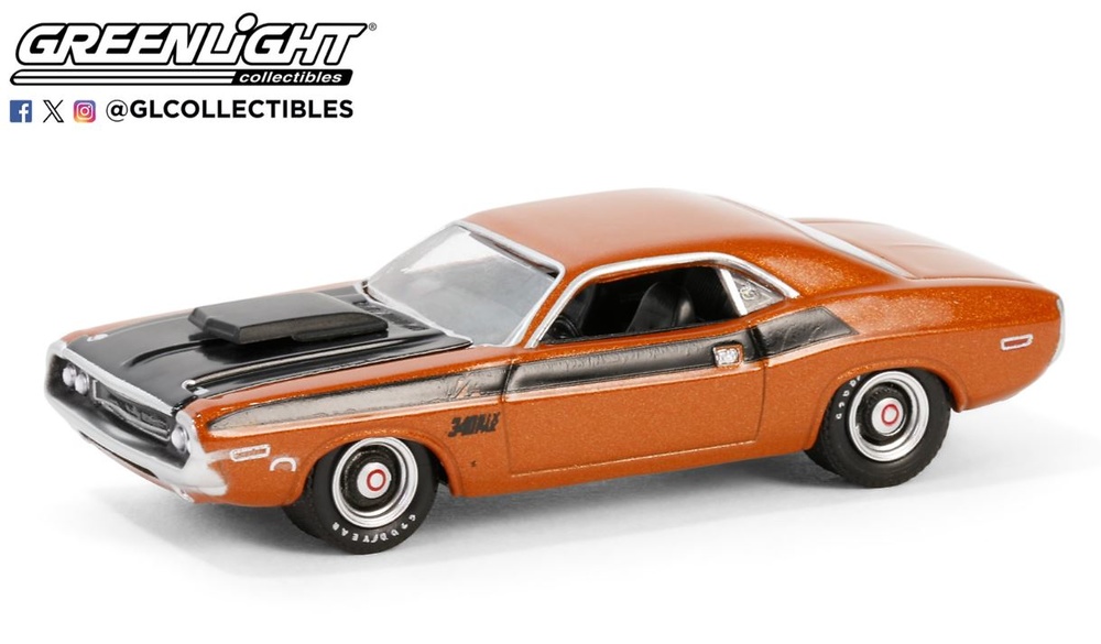 Dodge Challenger T/A – Burnt Orange Metallic (1970) series 14 greenlight 1:64 