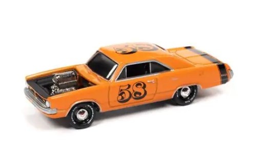 Dodge Dart Spoilers Orange Johnny Lightning JlSP211B scale 1/64 