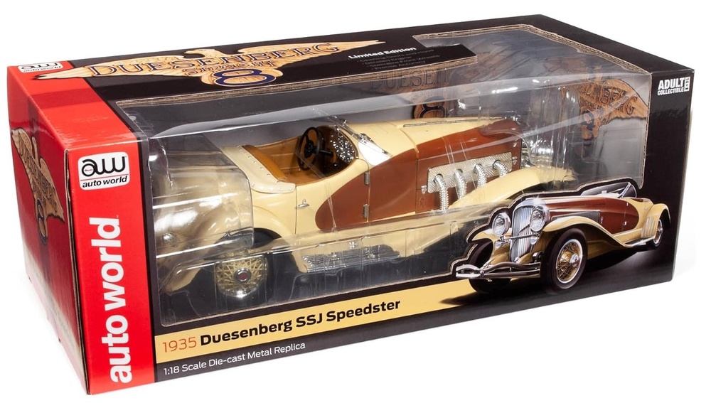 Duesenberg SSJ Speedster 1935 Auto World AM305 scale 1/18 