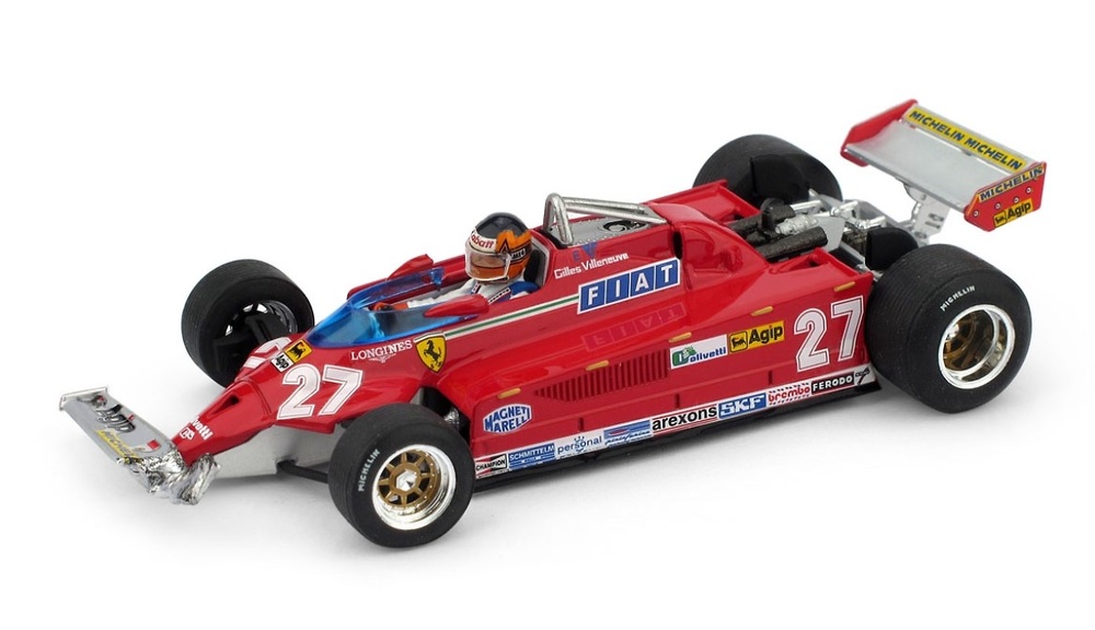 Ferrari 126 CK Turbo Gran Prix Canada - Gilles Villeneuve (1981) Brumm R436-CH scale 1/43 