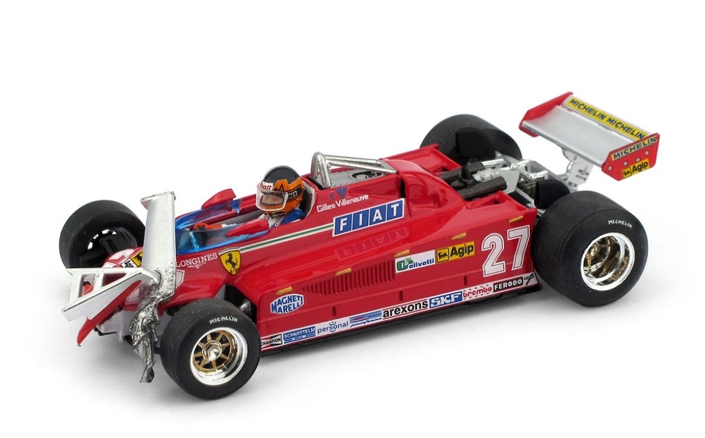 Ferrari 126 CK Turbo Gran Prix Canada - Gilles Villeneuve (1981) Brumm R437-CH scale 1/43 