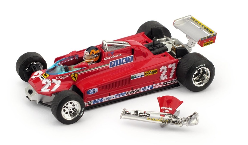 Ferrari 126 CK Turbo Gran Prix Canada - Gilles Villeneuve (1981) Brumm R438-CH scale 1/43 