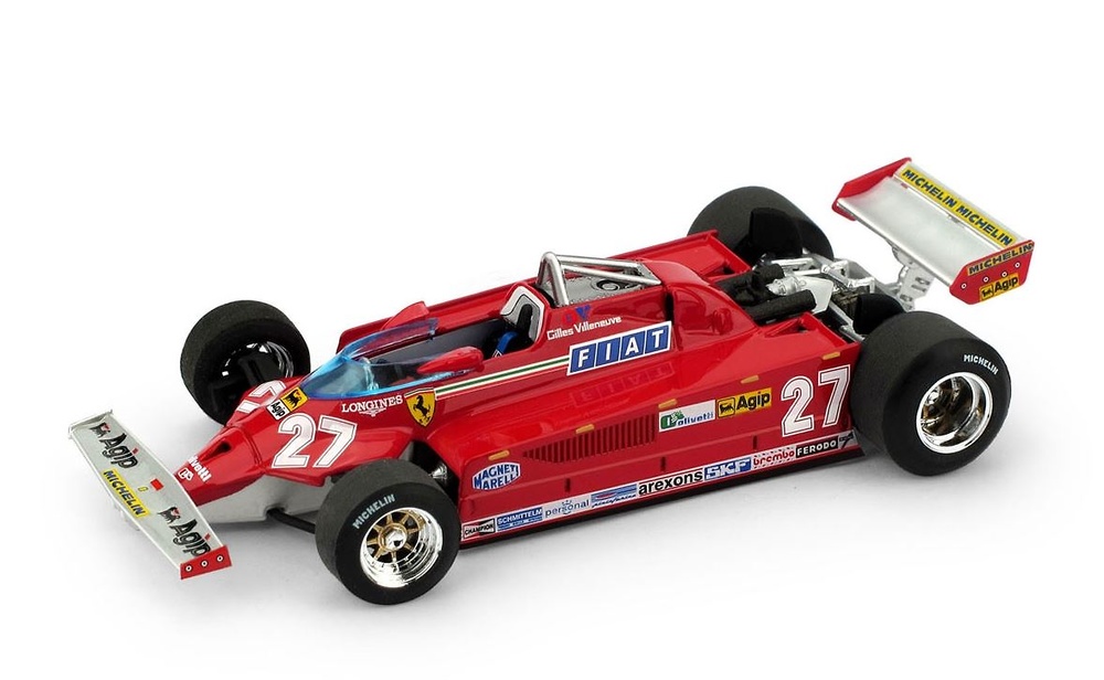 Ferrari 126 CK turbo Grand Prix Italia - Gilles Villeneuve (1981) Brumm R390 scale 1/43 