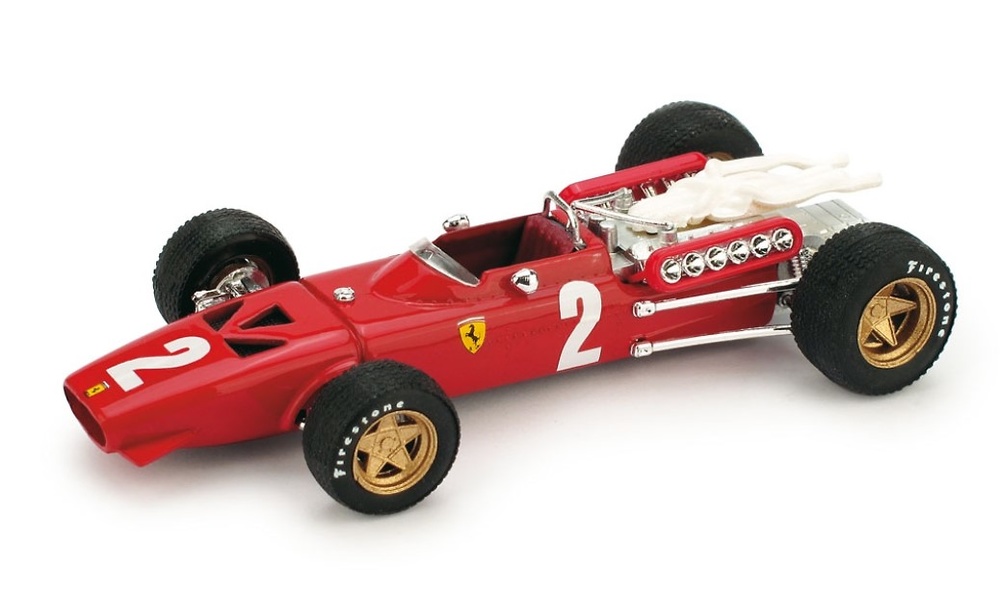 Ferrari 312 F1 Gran Prix Italy Nº 2 Chris Amon (1967) Brumm R255-UPD scale 1/43 