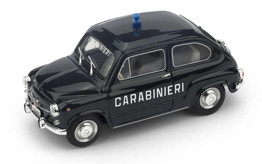 Fiat 600 D (1965) Carabinieri Brumm R403 scale 1/43 