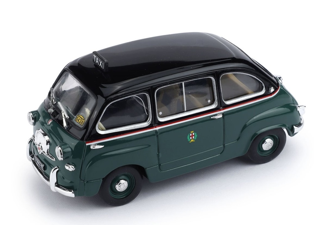 Fiat 600 Multipla 1ª Serie taxi de Milan (1956) Brumm R251 scale 1/43 