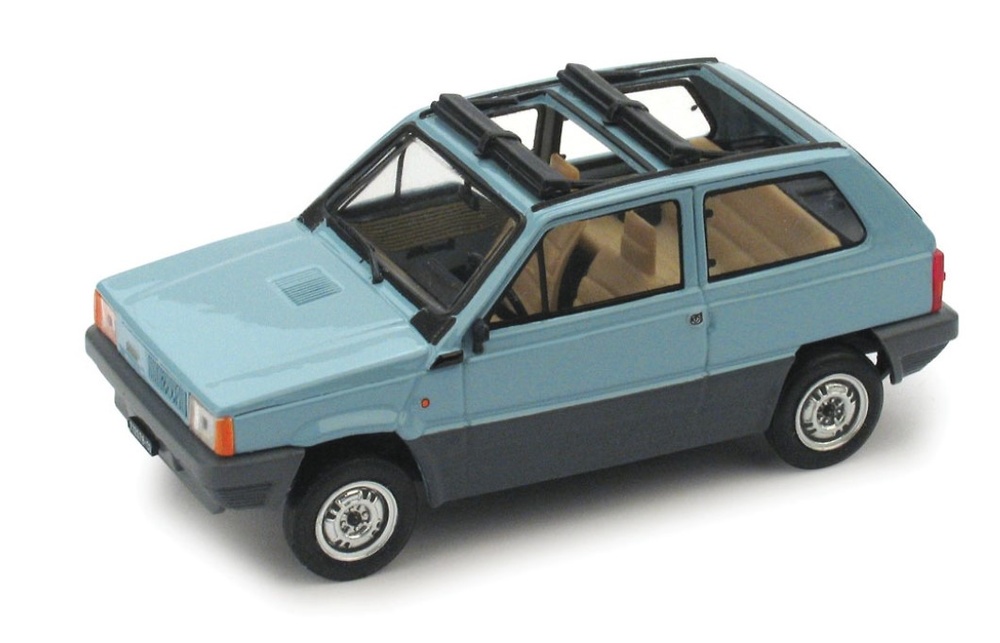 Fiat Panda 45 Techo de lona abierto (1981) Brumm R439-01 scale 1/43 