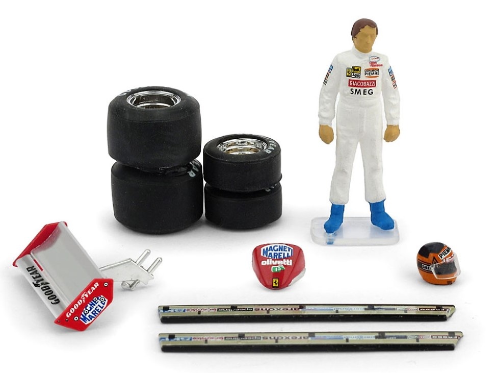 Figure de Gilles Villeneuve con accesorios 