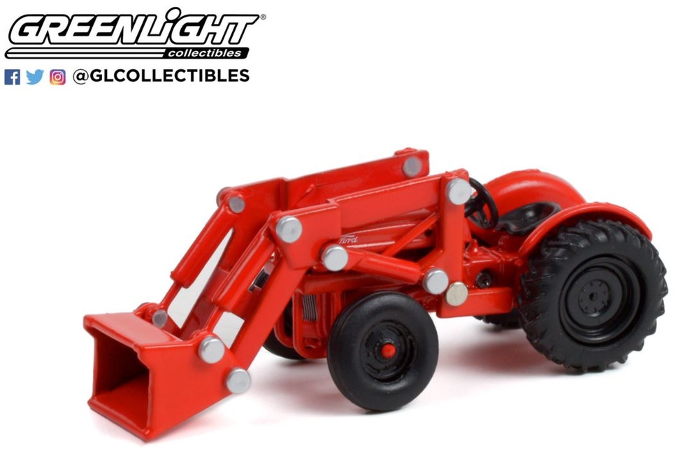 Ford 8N with Front Loader - Red - Down on the Farm Serie 6 Greenlight 48060-A scale 1/64 