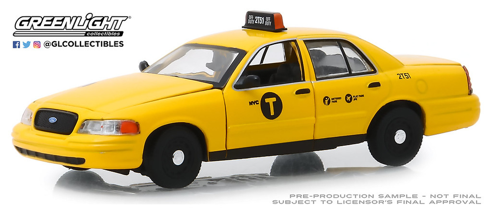 Ford Crown Victoria - NYC Taxi (2011) Greenlight 1:43 