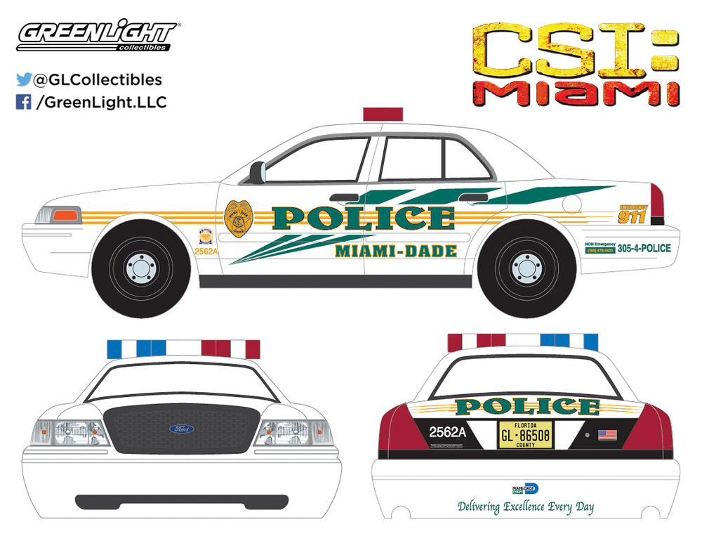 Ford Crown Victoria interceptor police of Miami-Dade 