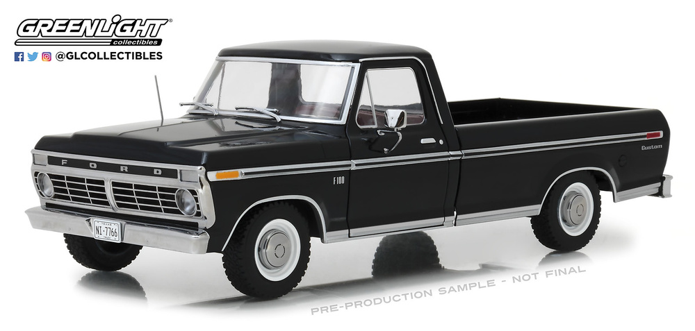 Ford F-100 Black (1973) Greenlight 1:18