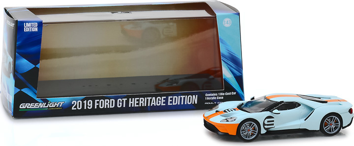 Ford GT Heritage #9 Gulf Racing Gulf Oil (2019) Greenlight 1:43 