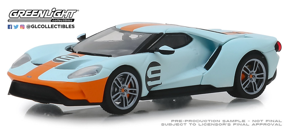 Ford GT Heritage #9 Gulf Racing Gulf Oil (2019) Greenlight 1:43 