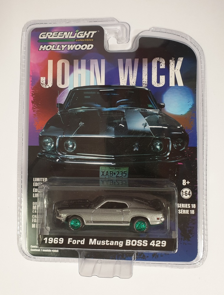 Ford Mustang Boss 429 John Wick (1969) Greenlight 1:64