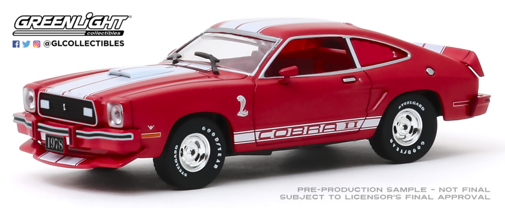 Ford Mustang Cobra II - Red (1976) Greenlight 1:43 