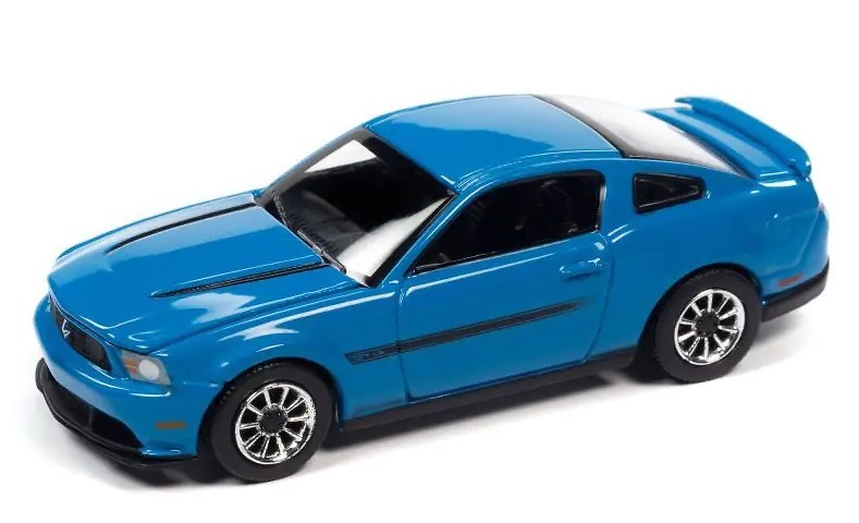 Ford Mustang GT / CS Glover Blue/Black 2012 AUTO WORLD AWSP112A scale 1/64 