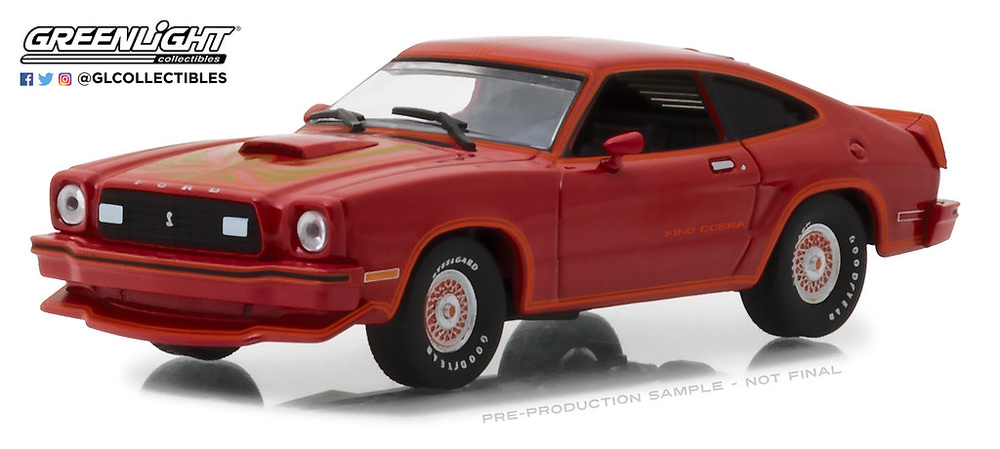 Ford Mustang King Cobra II (1978) Red & Black Greenlight 1:43 