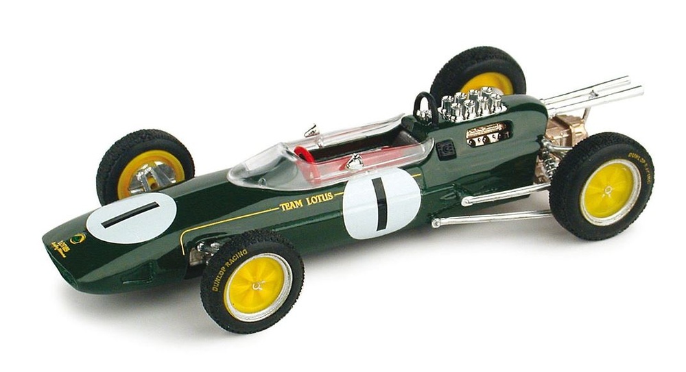 Formula one Lotus 25 Gran Prix Belgica Nº 1 Jim Clark (1963) Brumm scale 1/43 