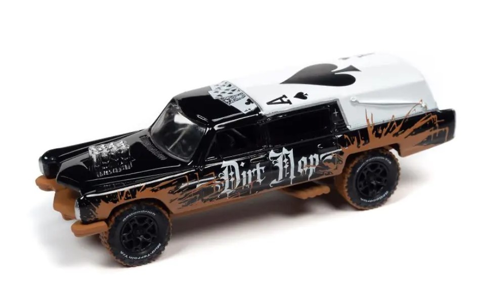 Haulin Hearse Off Road Gross Black / White Johnny Lightning JlSP255A scale 1/64 