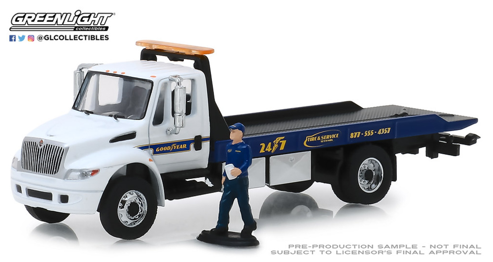 International Durastar Flatbed with Serviceman Figure 