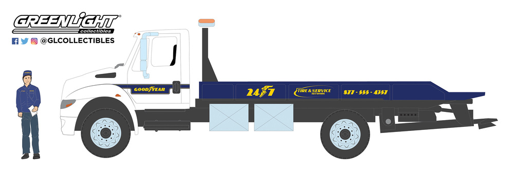 International Durastar Flatbed with Serviceman Figure 