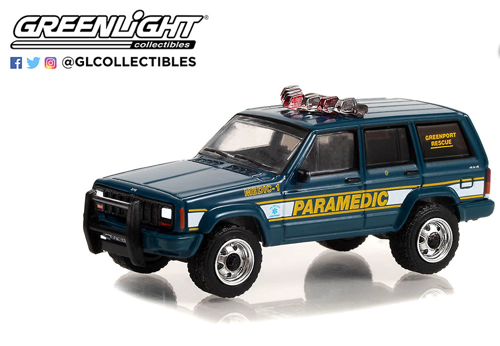 Jeep Cherokee - Greenport Rescue Squad (1998) Greenlight 1:64 