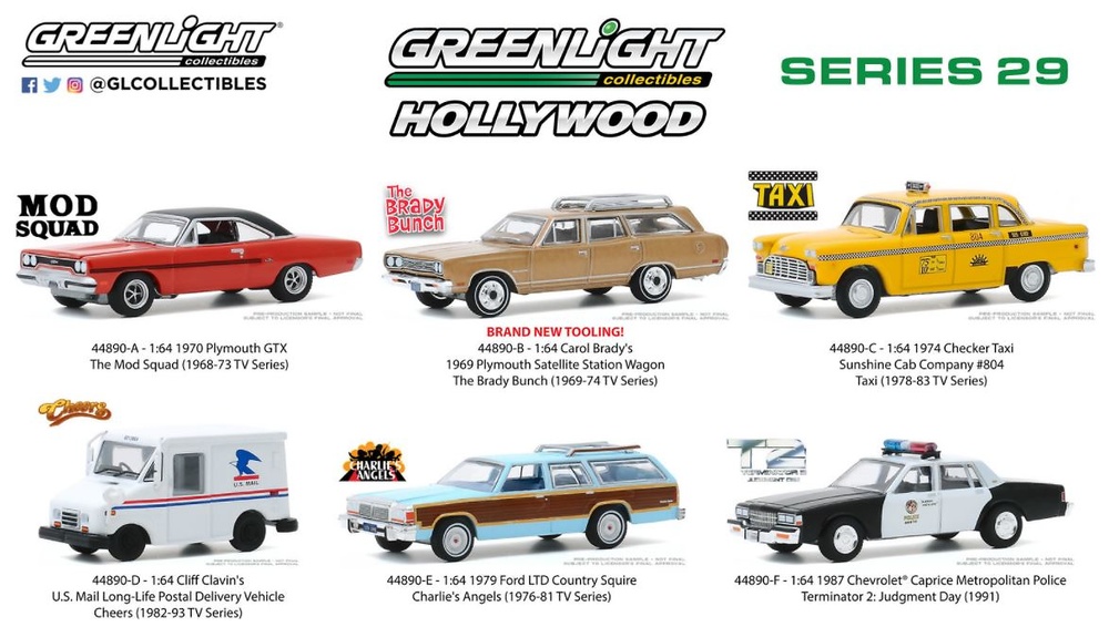 Lote Hollywood Series 29 Greenlight 1:64 