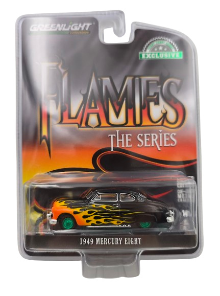 Mercury Eight 2-Door Coupe - Black with Flames Greenmachine scale 1:64 