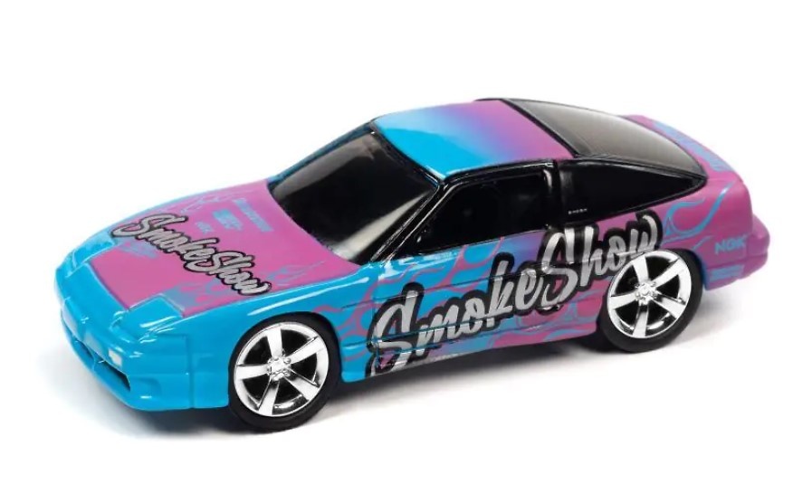 Nissan 240SX Import Heat Cyan / Purple Johnny Lightning JlSP254A scale 1/64 