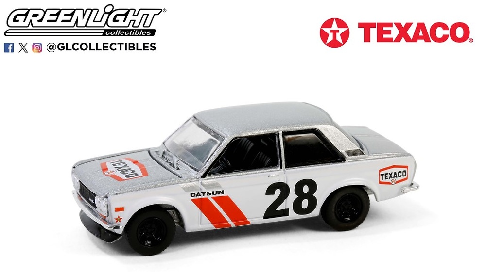 Nissan Datsun 510 Widebody Texaco Special Edition Greenlight 1/64 