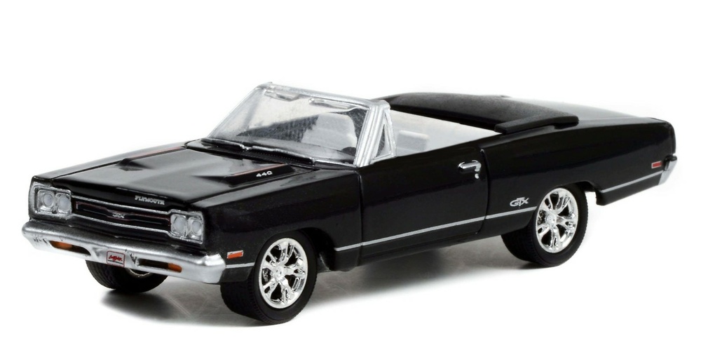 Plymouth GTX (1969) Convertible Barret Jackson Scottsdale Edition series 9 Lot #1370.1 greenlight 1:64 